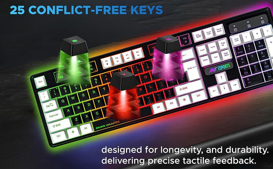 Ant Esports KM 1410 Wired Gaming Keyboard and Mouse Combo